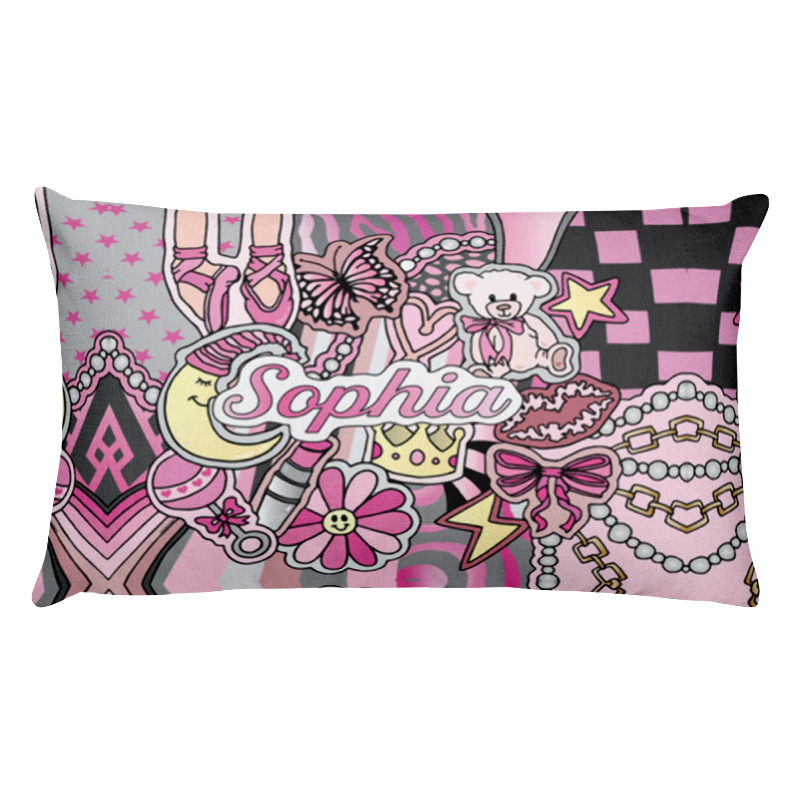Baby Girl Lullaby Throw Pillow