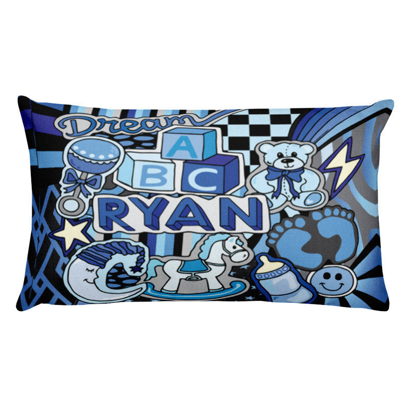 Baby Boy Lullaby Throw Pillow