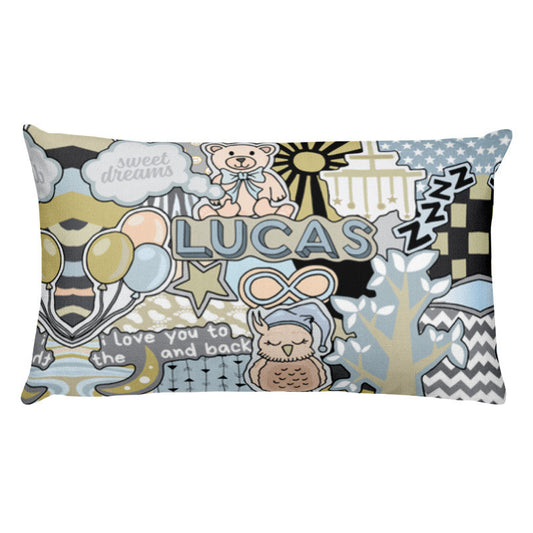 Moon &amp; Back THhrow Pillow