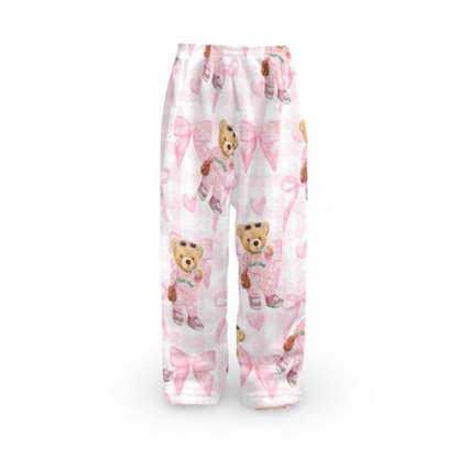 Fuzzy Bears & Bows Camp Pajama Pants