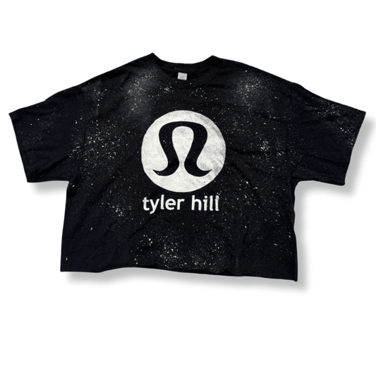 Tyler Hill LL Cropped Black Tee - Adult Med