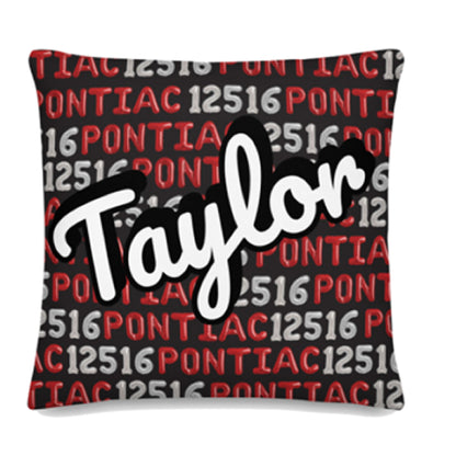 Camp Name Balloon Throw Pillow Personalized