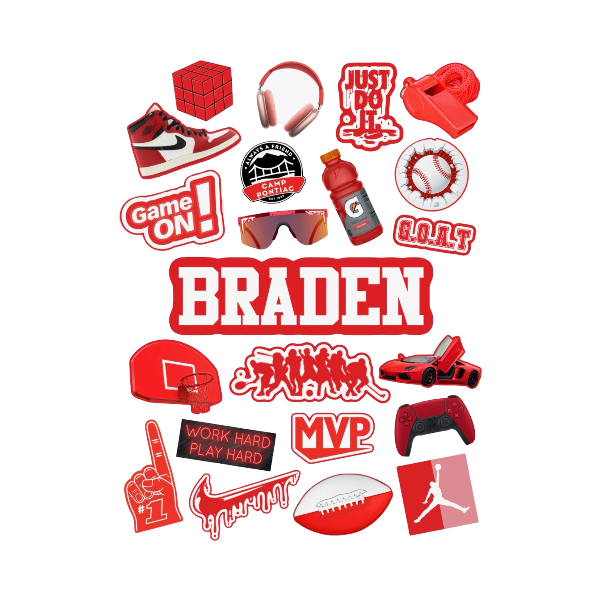 Camp Color Stickers - Boys CRD