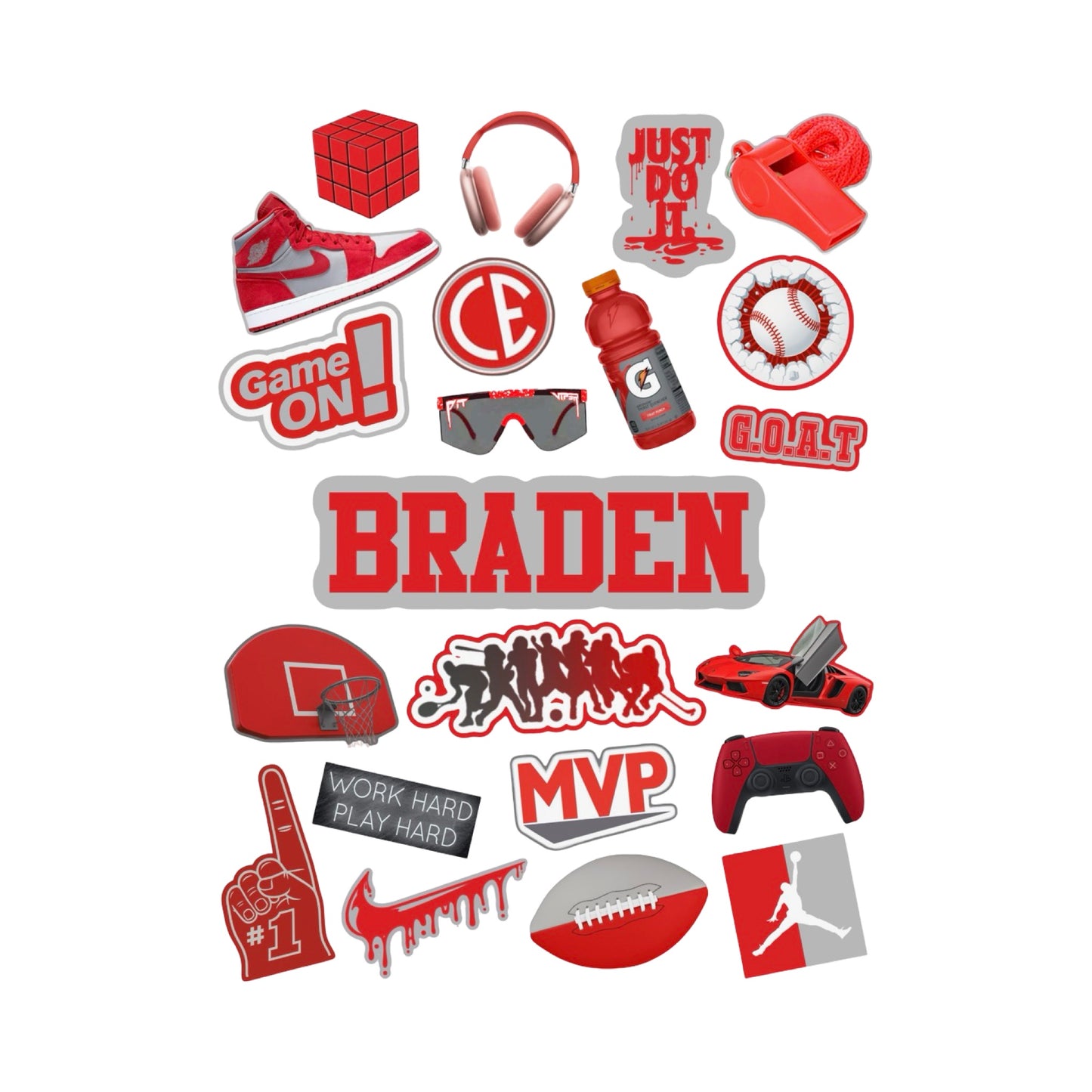 Camp Color Stickers - Boys CRD