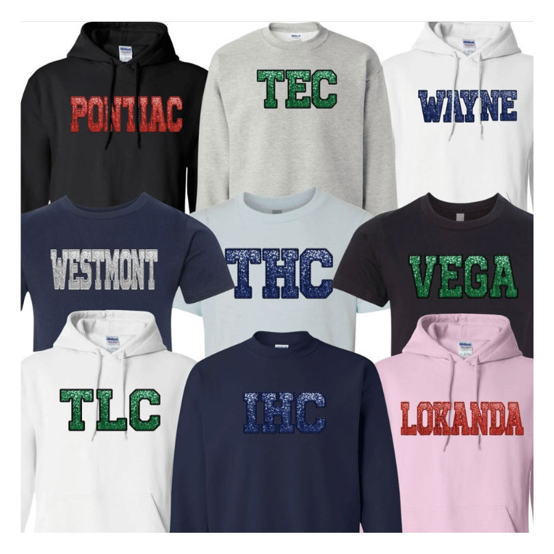 Sequin Patch Girl's Sweatshirt - Hoodie