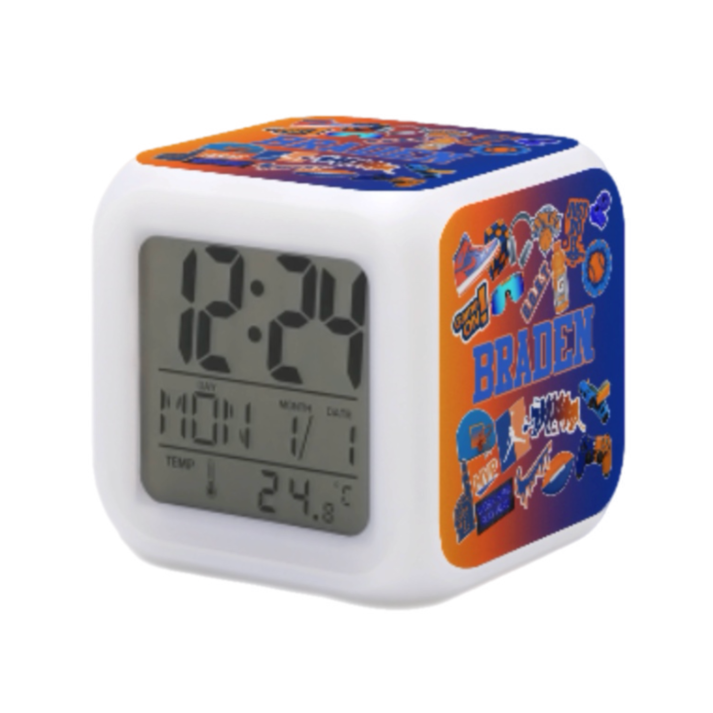 Custom Color Changing Alarm Clock CRD 2026