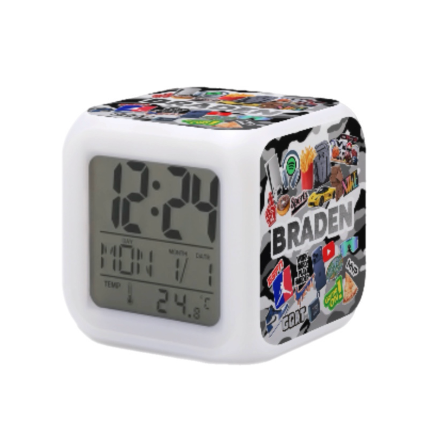 Custom Color Changing Alarm Clock CRD 2026