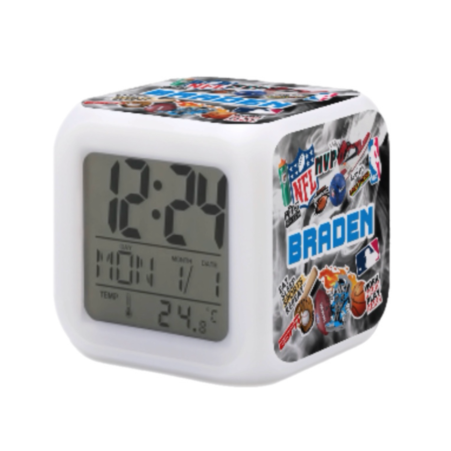 Custom Color Changing Alarm Clock CRD 2026