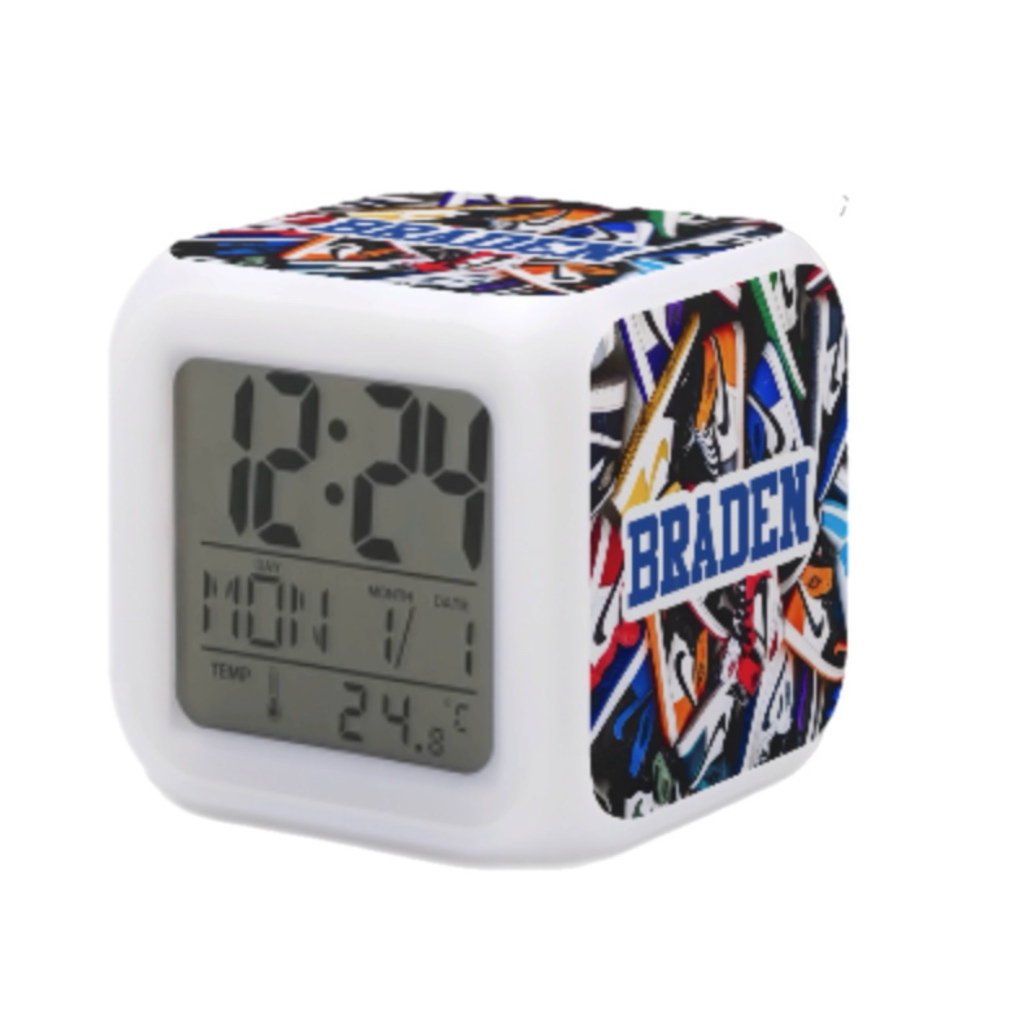 Custom Color Changing Alarm Clock CRD 2026