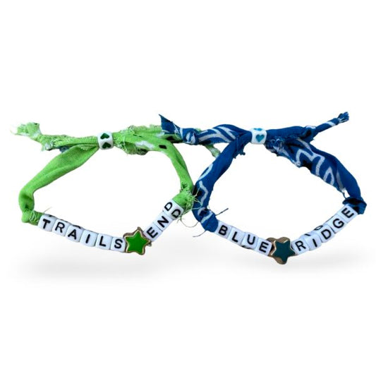 Bandana with Star Bead Adjustable Bracelet