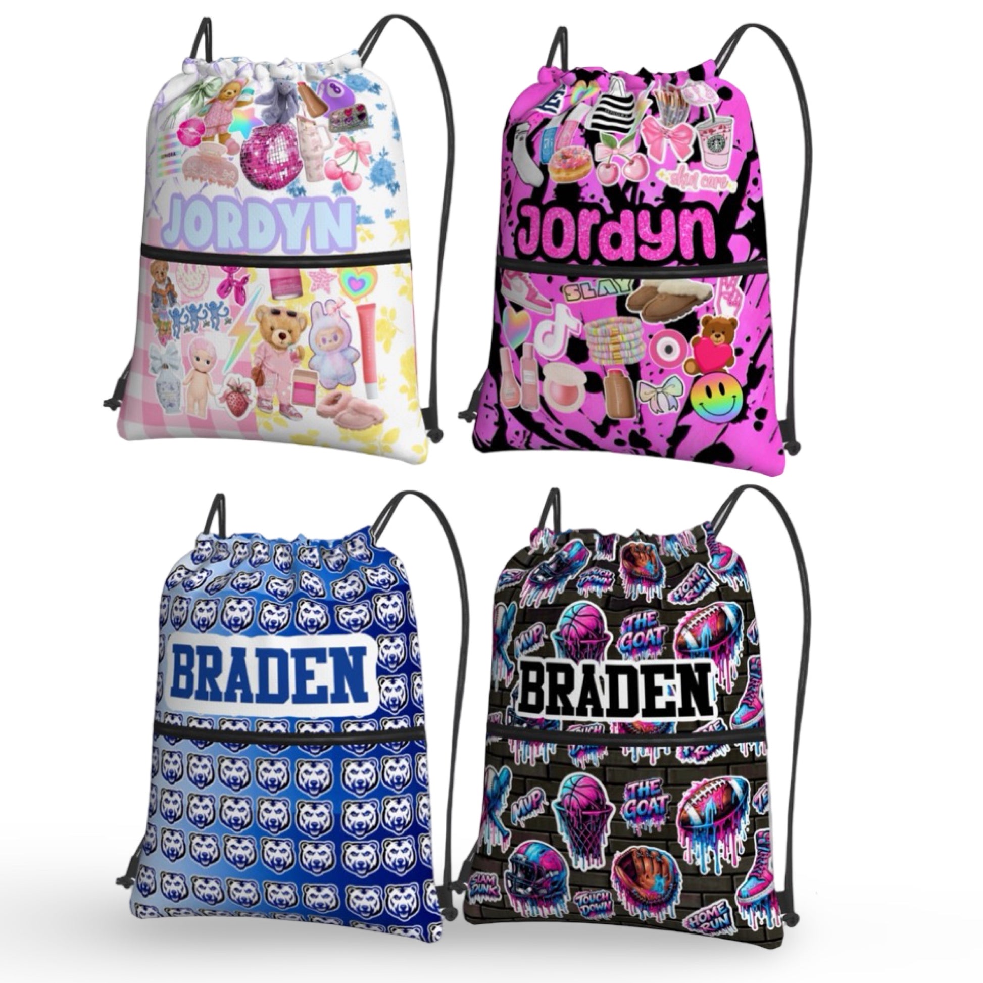 Draw String Bag with Zipper CRD 2026