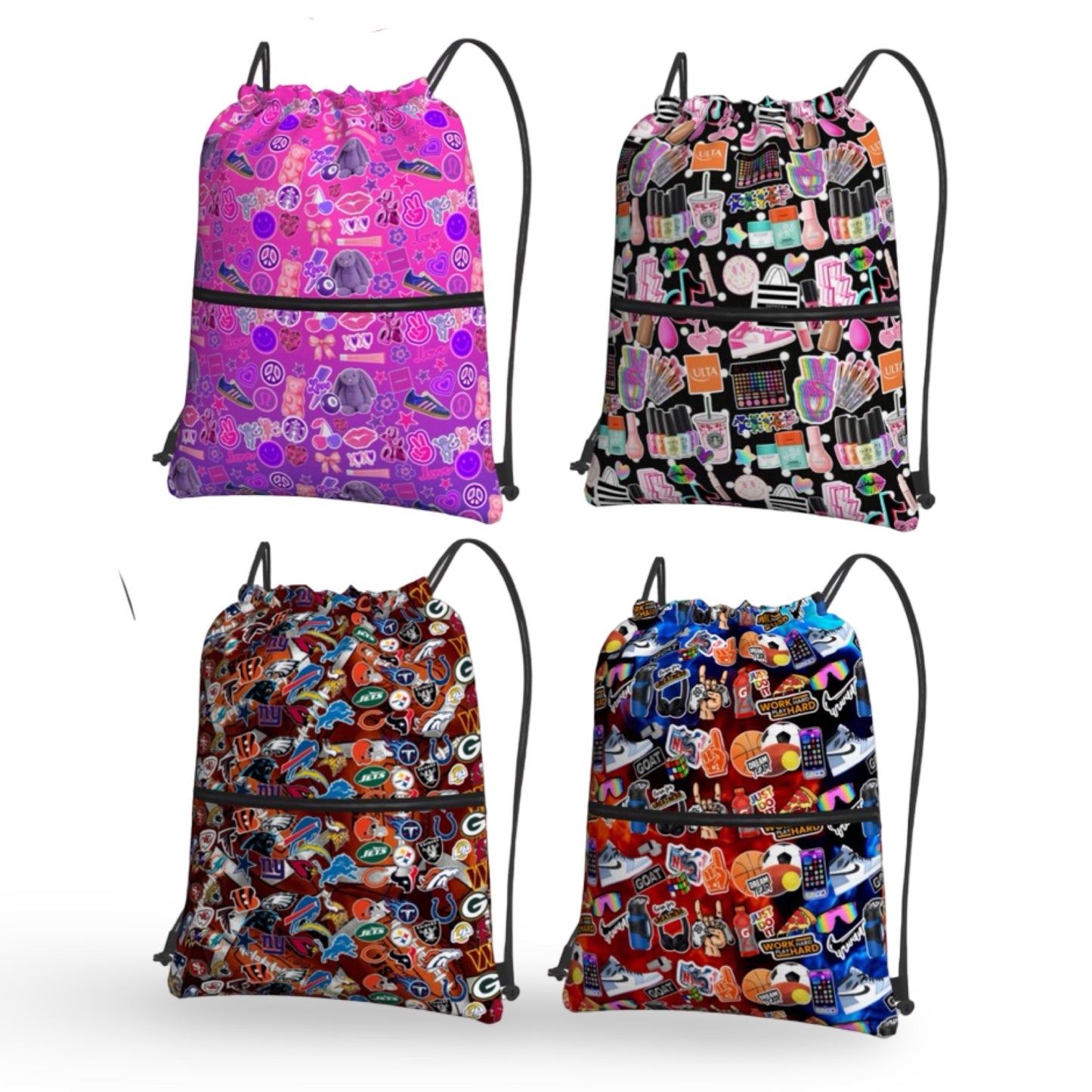 Draw String Bag with Zipper CRD 2026