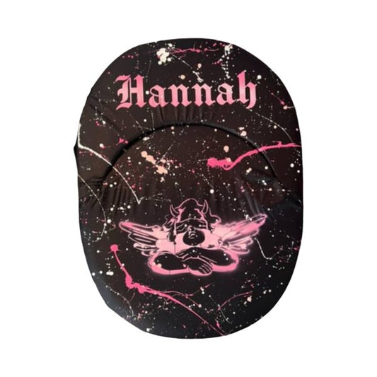 Painted Ombre Angel & Gothic Font Camp Chair