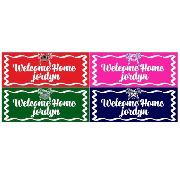 Welcome Home Banner – Bow & Logo