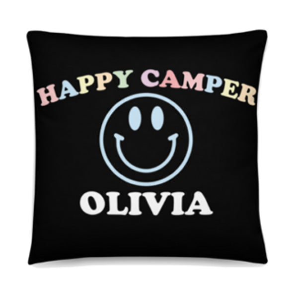 Happy Camper Personalized Camp Pillow