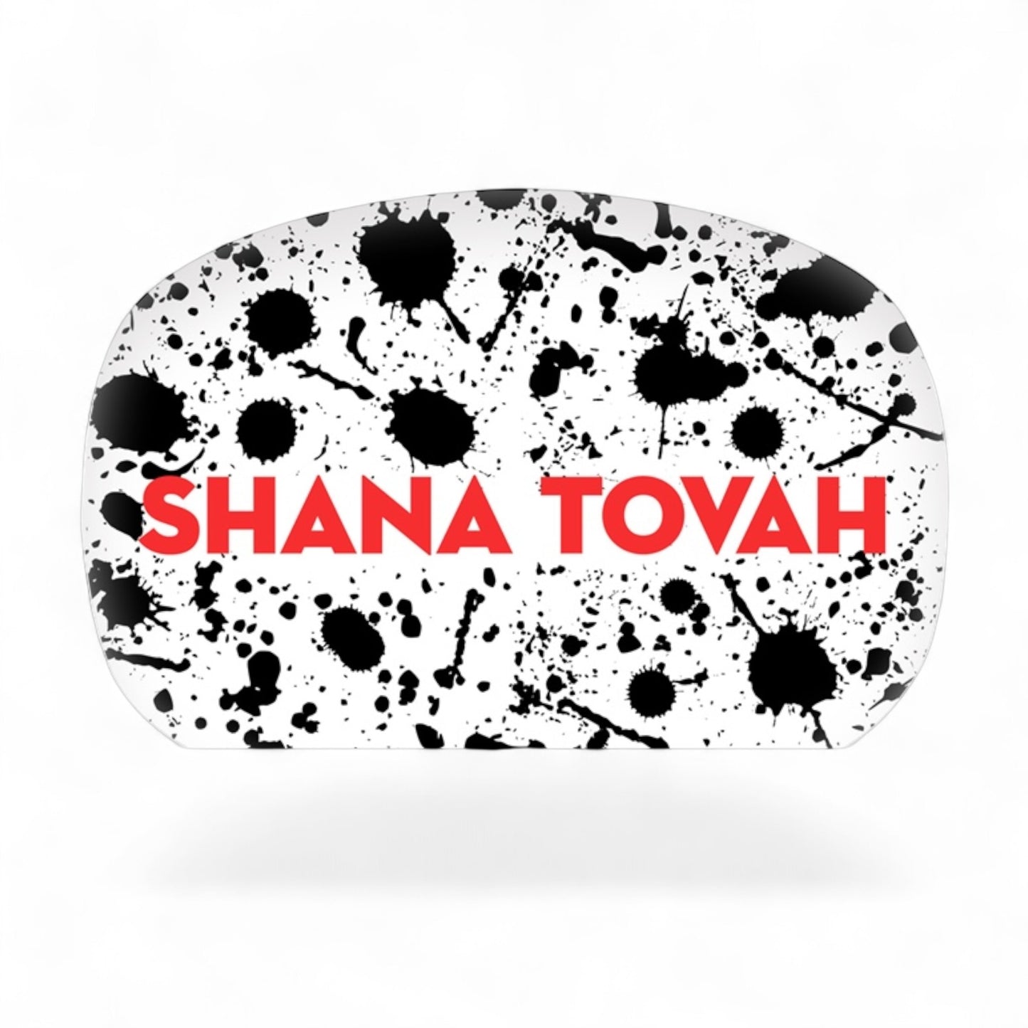 Black Splatter Paint Platter