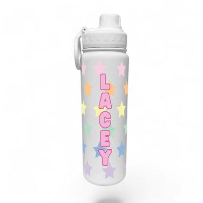 Pastel Stars Wrap Water Bottle