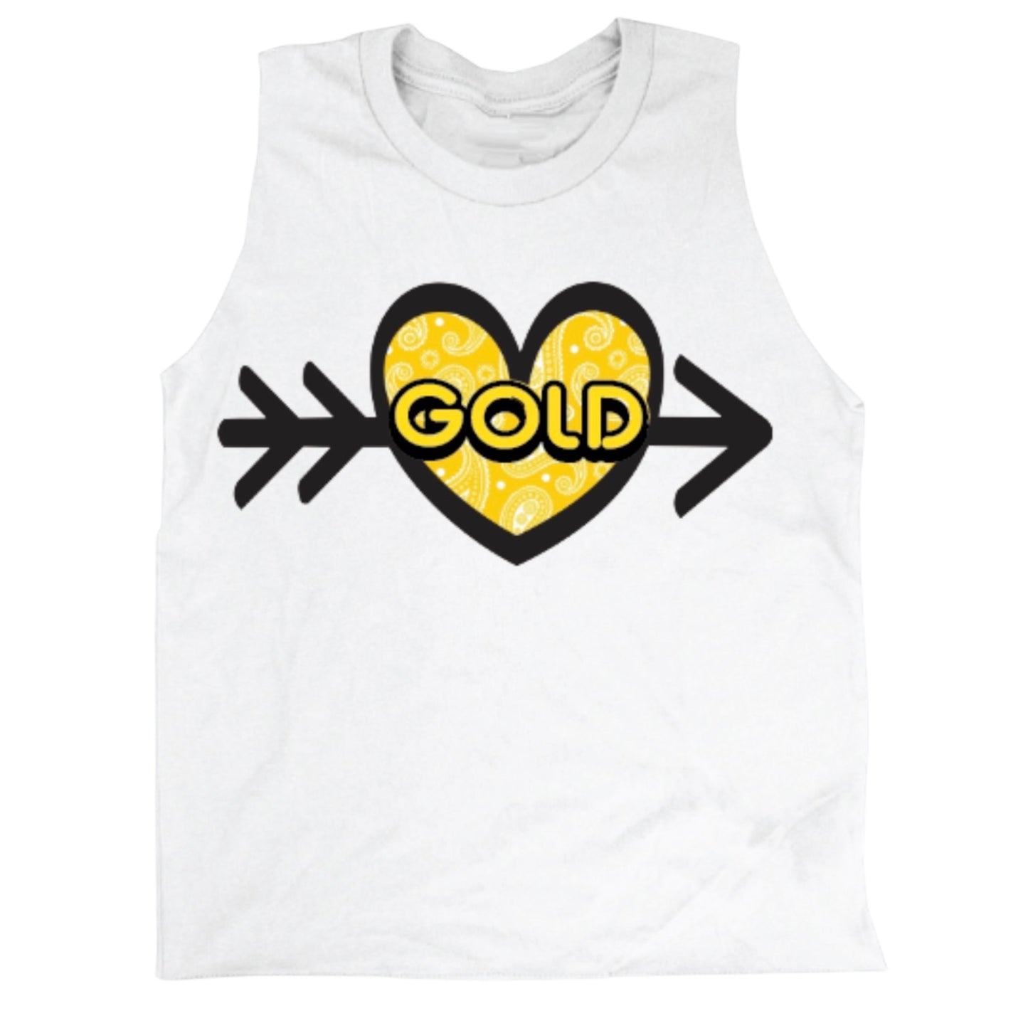 Bandana Heart and Arrow Color War Camp Shirt