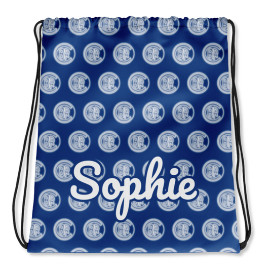 Neon Lights Camp String Bag in Script