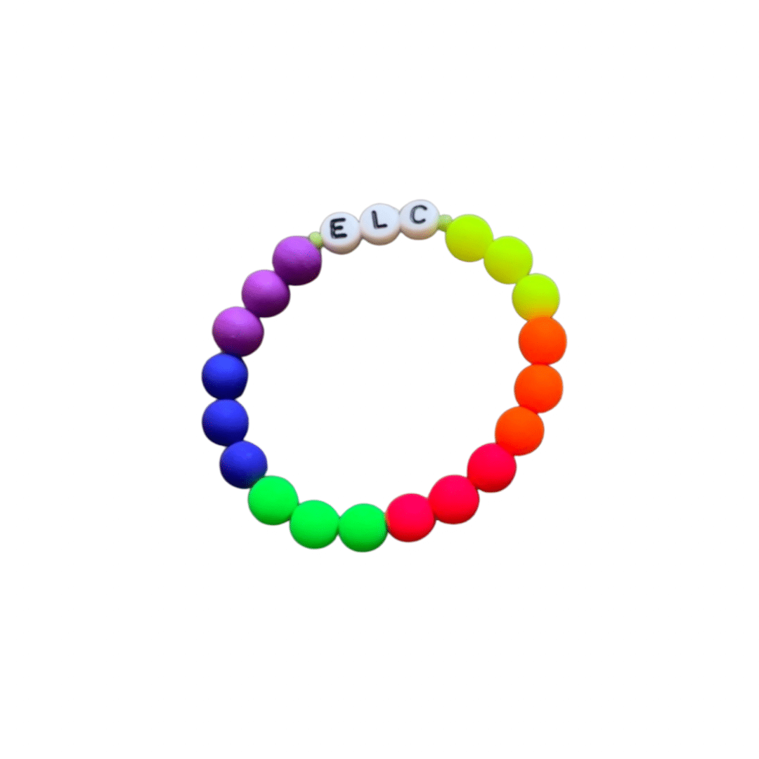 Neon Round Name Bracelet-2