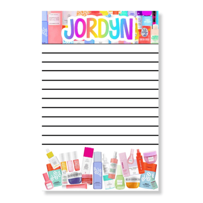 Lined Notepad - Skincare