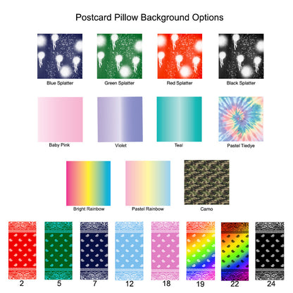 Camp Postcard Pillow