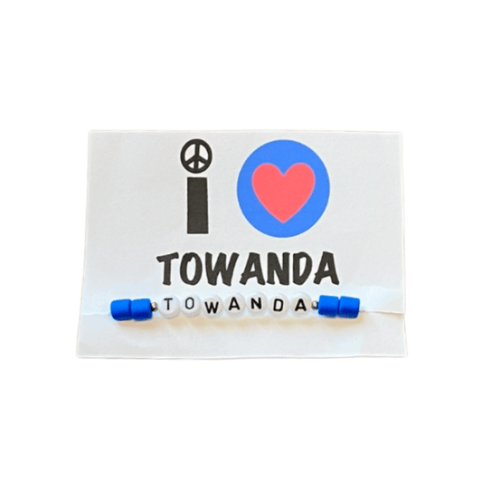 Towanda "I Heart" Tube Bead Bracelet Ready to Ship