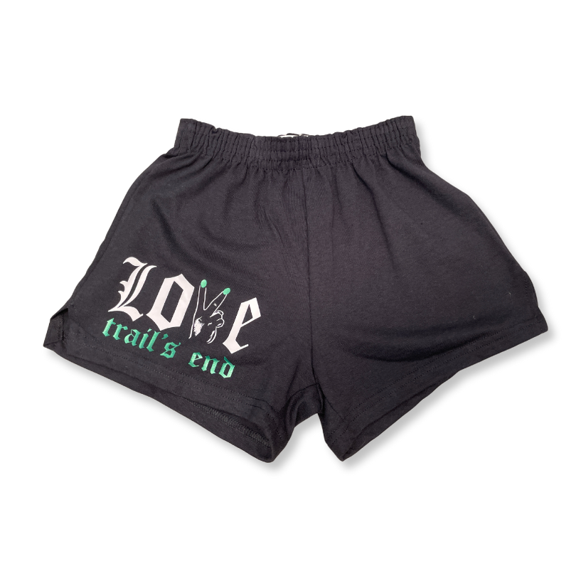 Trail's End Love Black Shorts YM &amp; YLReady to Ship