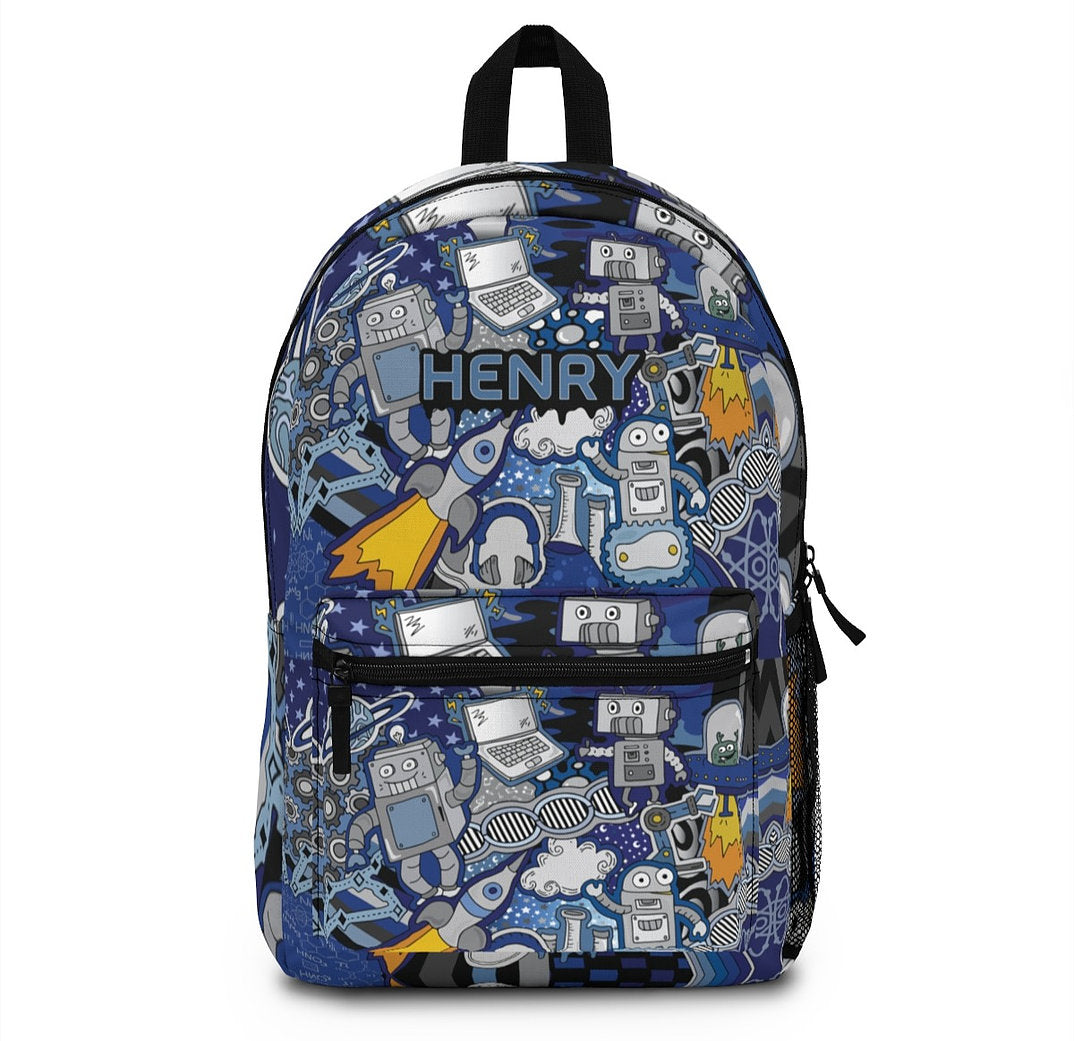 Robo Blue Backpack