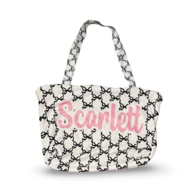 Scarlett Plush Zipper Tote Bag