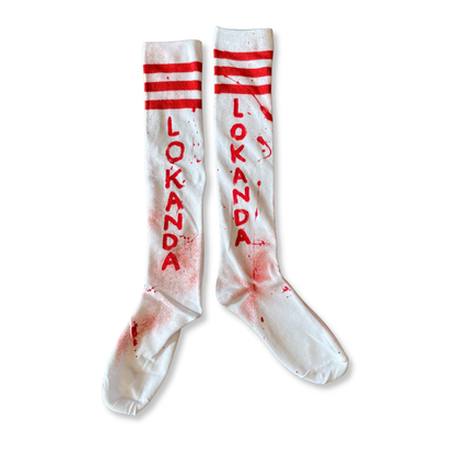 Spatter Paint Camp Socks