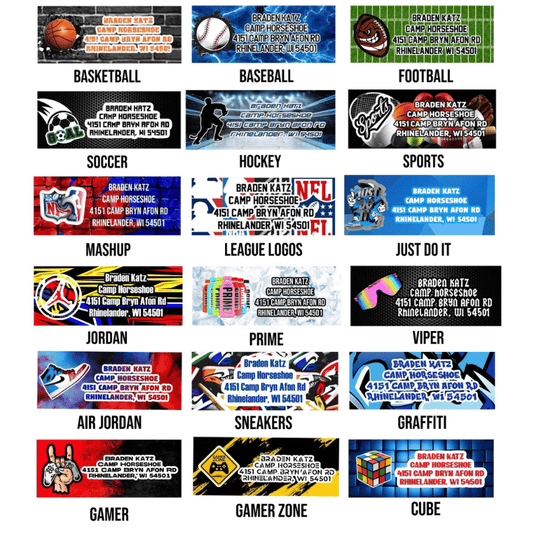 Personalized Address Labels - Boys