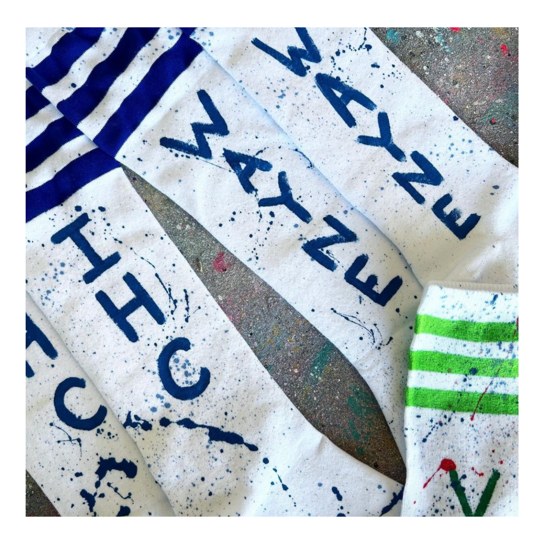 Splatter Paint Camp Socks