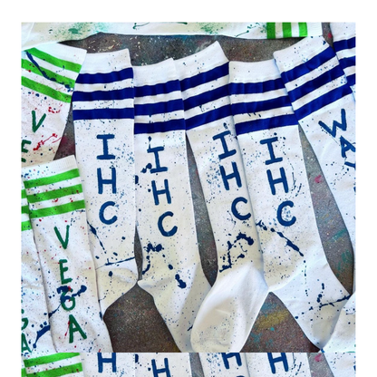 Splatter Paint Camp Socks