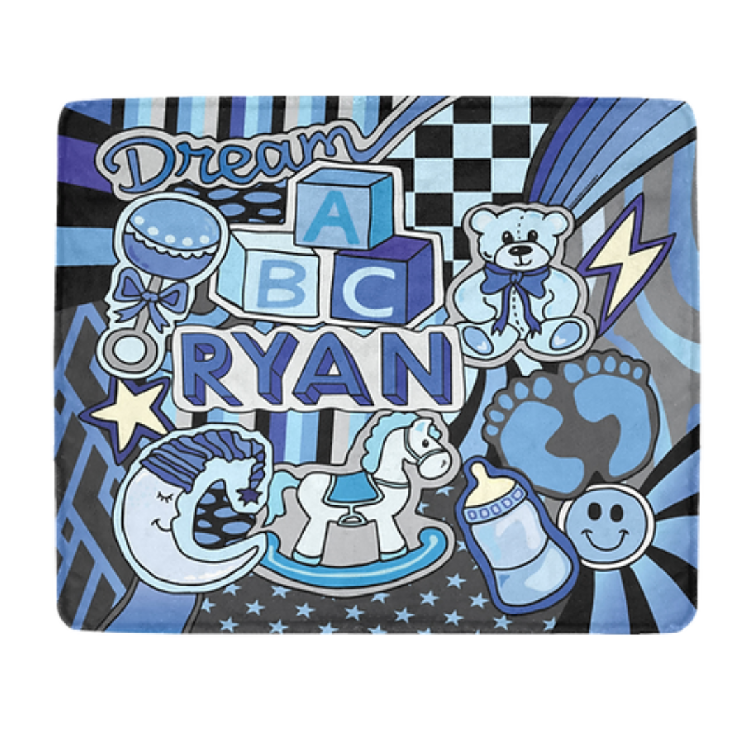 Baby Boy Lullaby Blanket
