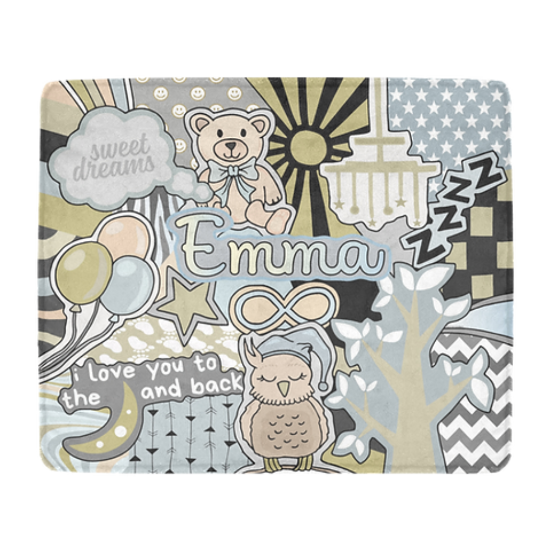 Moon &amp; Back Stroller Blanket (30x40)