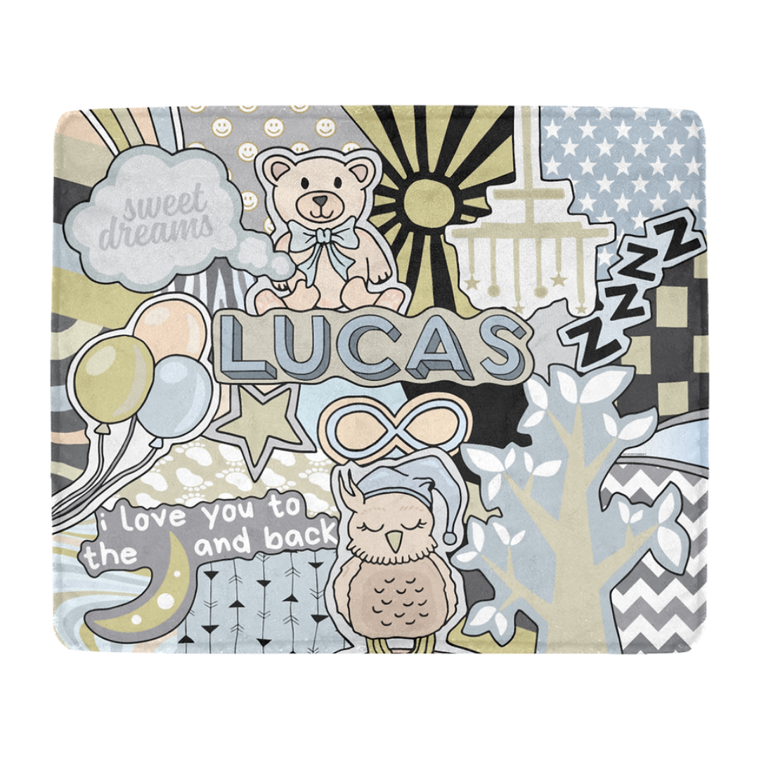 Moon &amp; Back Stroller Blanket (30x40)
