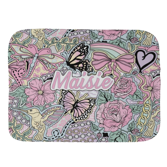 Flowers For All Burp Cloth