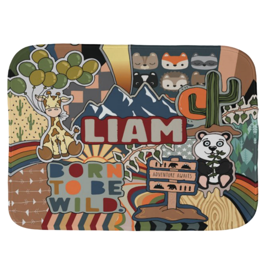 Born to be Wild Burp Cloth