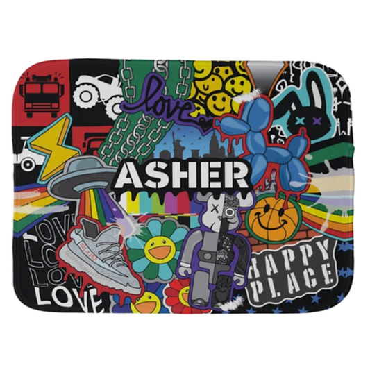 Happy Place Burp Cloth