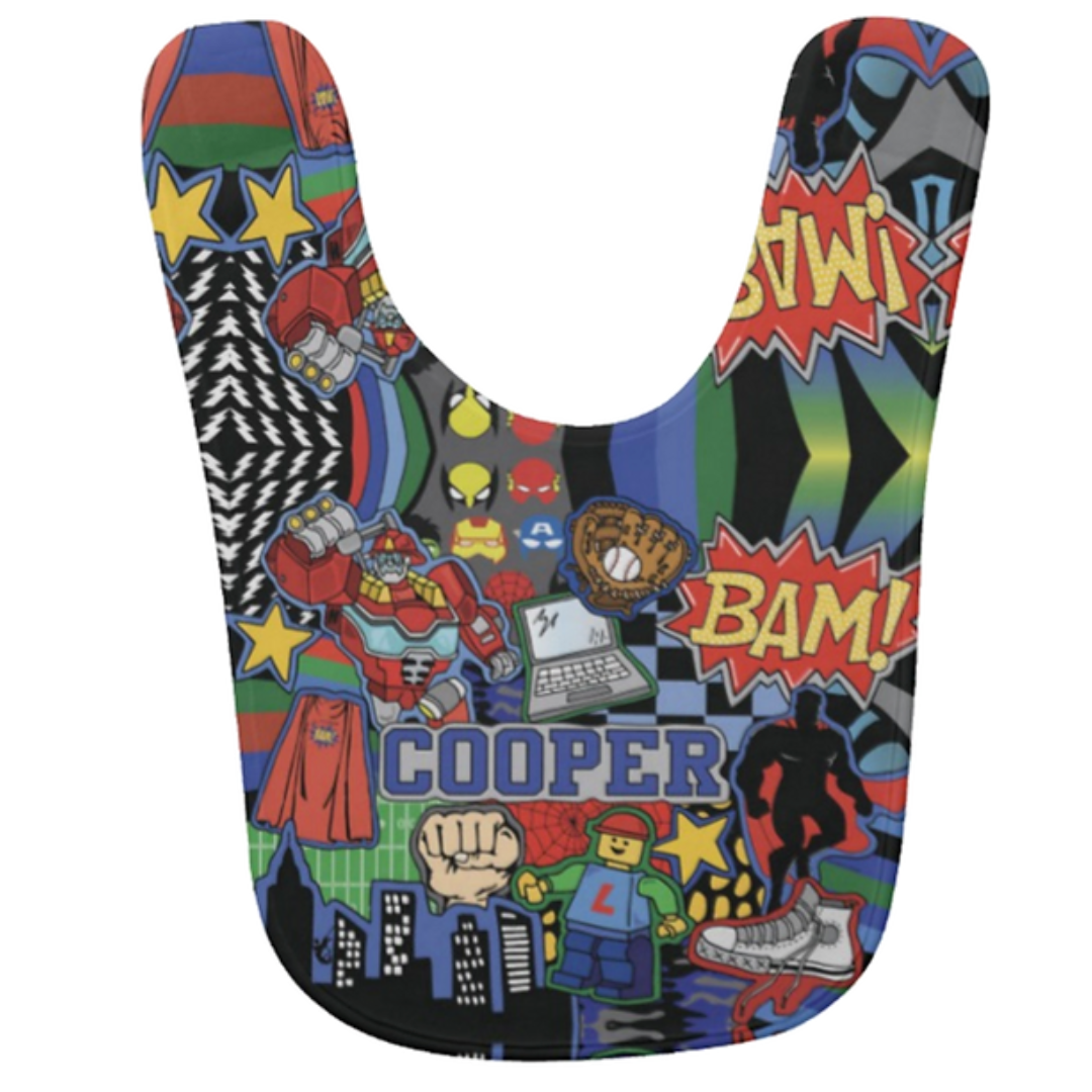 Boom Bam Kapow Bib