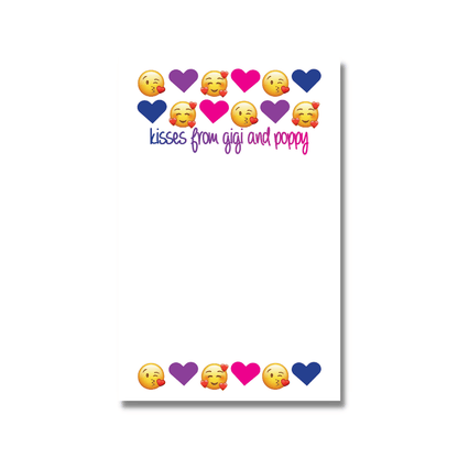 Emoji Heart Blank Notepad