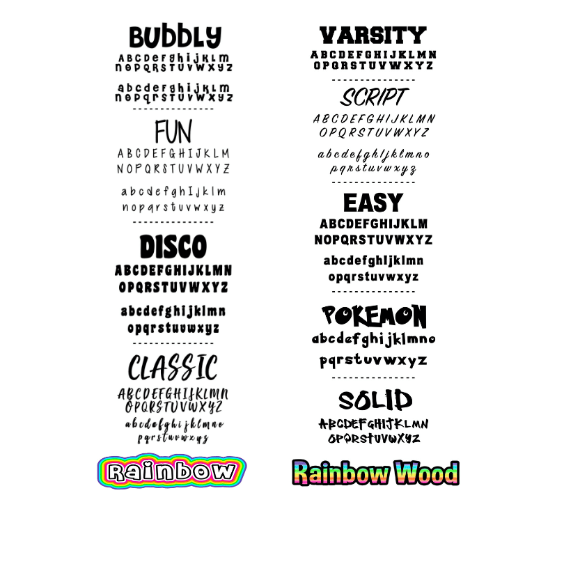 NDG Font Full Alphabet (Updated 9/23)