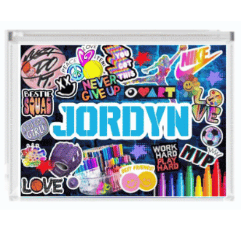 Girl's Mail Pouch / Mail Folder / ZIp Folio