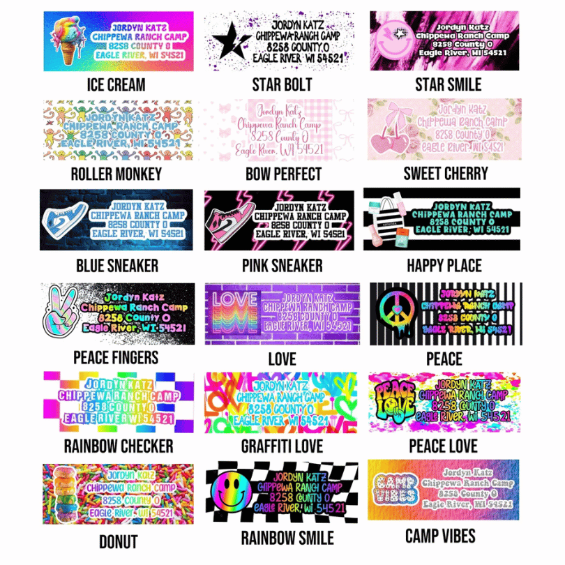 Personalized Address Labels - Girls