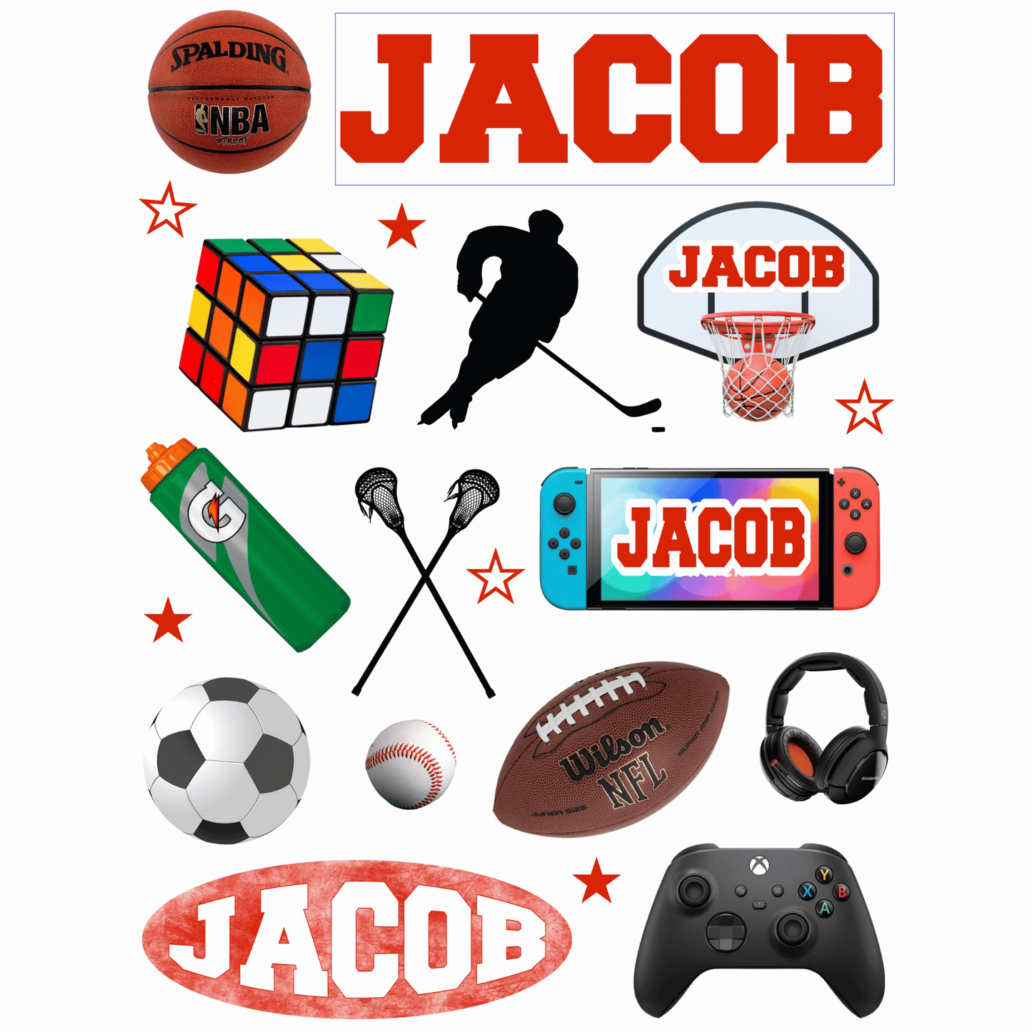 Cling It Sheet - CI 304 Gaming & Sports (9x12)