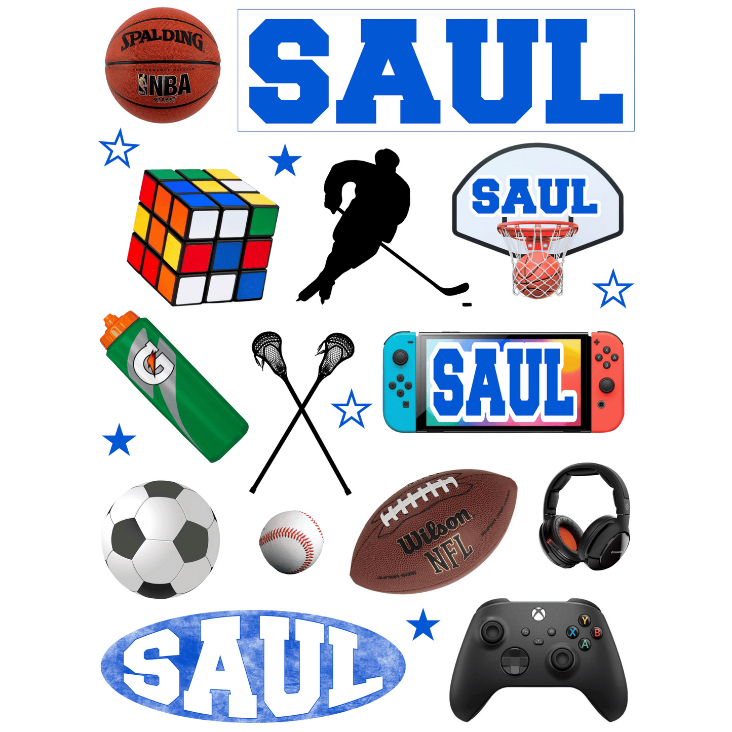 Cling It Sheet - CI 304 Gaming & Sports (9x12)