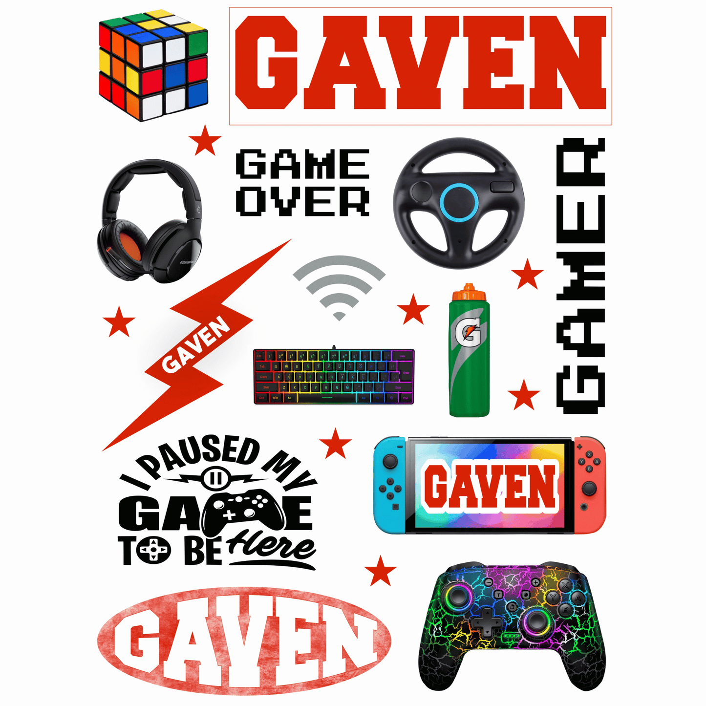 Cling It Sheet - CI 303 Gaming (9 x 12)