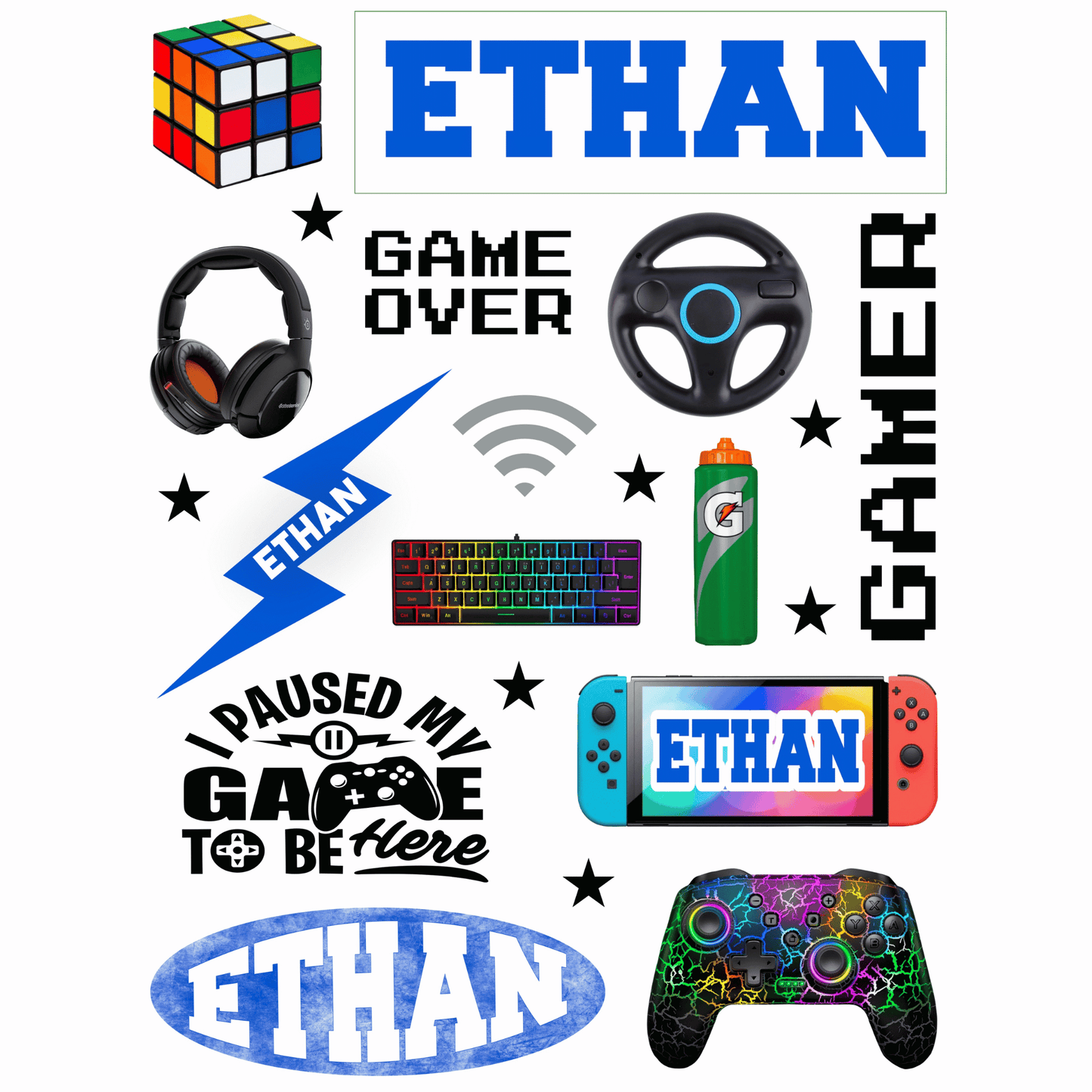 Cling It Sheet - CI 303 Gaming (9 x 12)