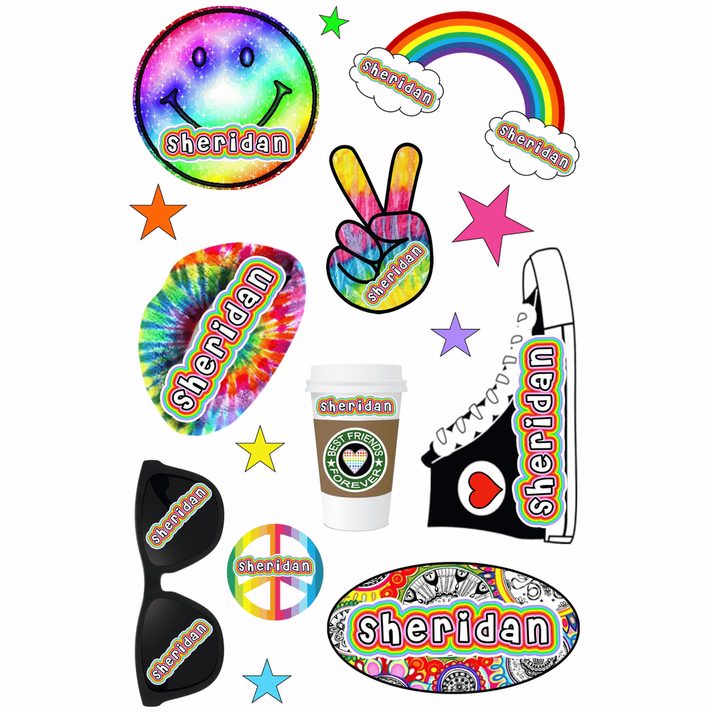 Cling It Sheet - CI 42P Rainbow Smiley